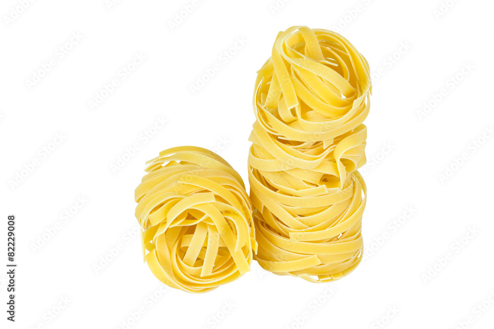 Italian pasta isolated on white background Italian pasta isolated on white background