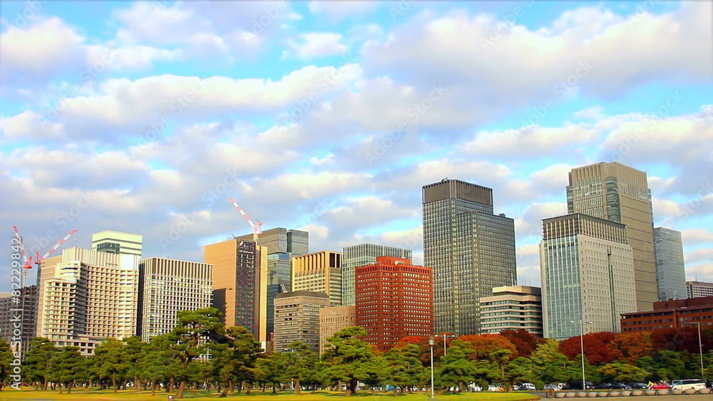 HD Time-lapse Marunouchi Tokyo Japan HD Time-lapse Marunouchi Tokyo Japan