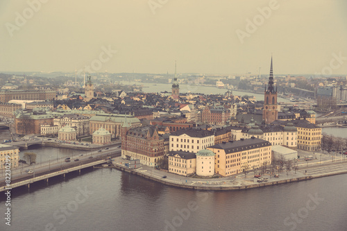 Aerial view of Stockholm old town © william87