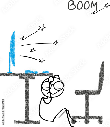 Computer explodiert