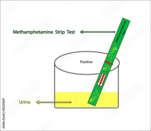 Positive methamphetamine Srtip Test in urine,Vector