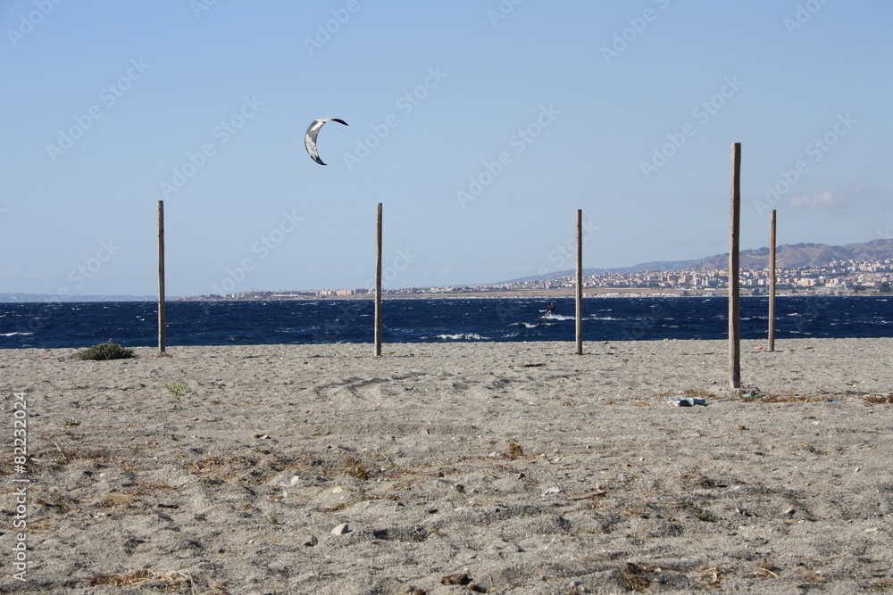 Spiaggia Pellaro, Kite Surf, Reggio Calabria, sport acquatici