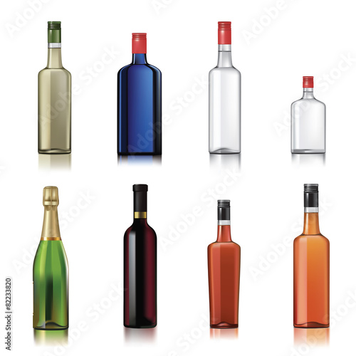 Alcohol bottles