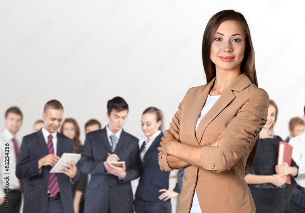 Businesswoman. Confident Businesswoman - Isolated Businesswoman. Confident Businesswoman - Isolated