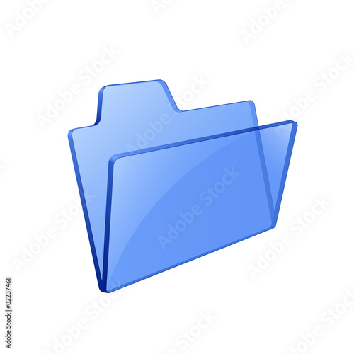 Glass glossy folder