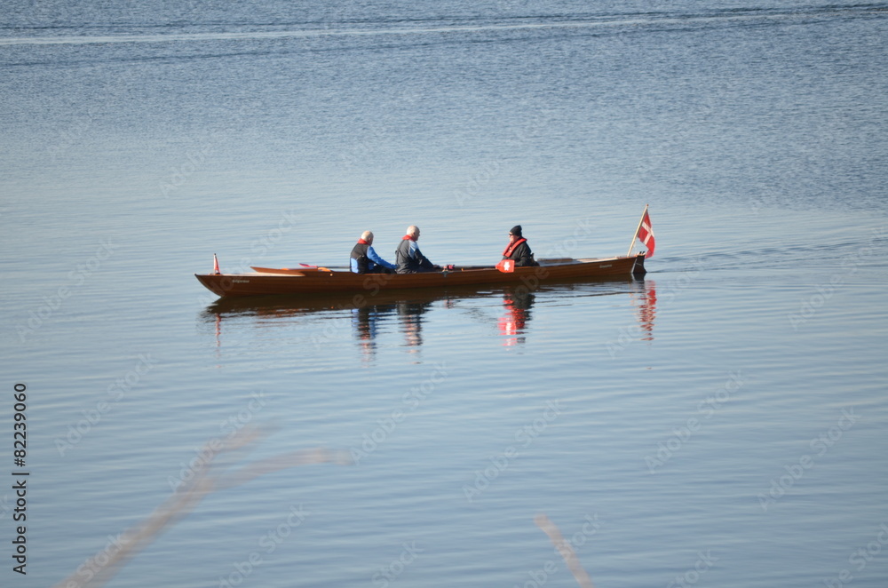 Naklejka premium Ruderboot