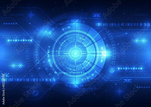 abstract future technology concept background, vector