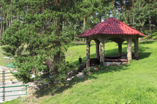 Gazebo in the Sanatorium Russia