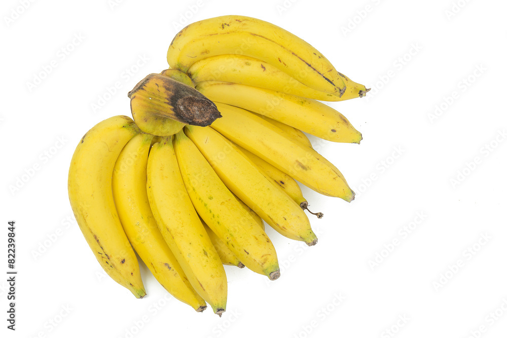 Bunch of bananas isolated on white background Bunch of bananas isolated on white background