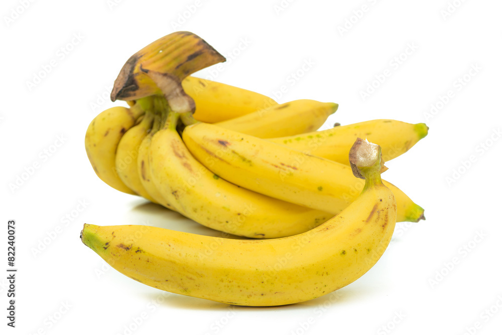 Bananas isolated on white background