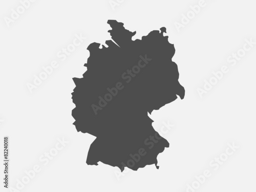 Vektorkarte von Deutschland