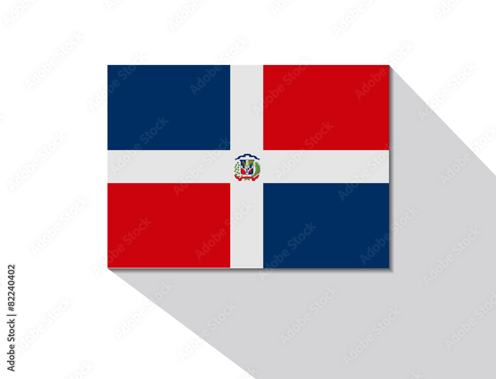 dominican republic long shadow flag dominican republic long shadow flag