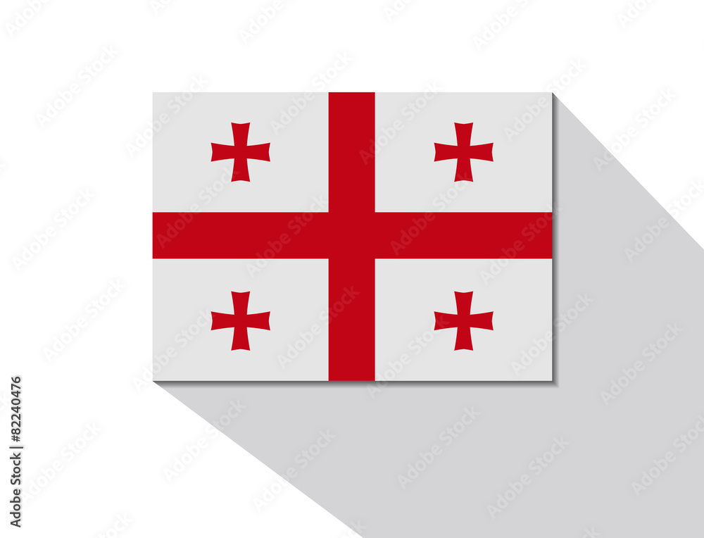 Obraz premium georgia long shadow flag