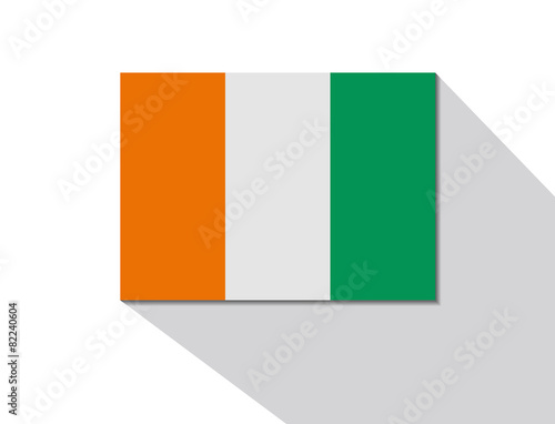 ivory coast long shadow flag