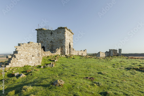 Ruins of Rothley Castle. Nortumberland. England.