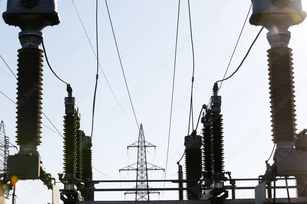 Converter station electrical ceramic insulators