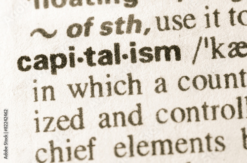 Dictionary definition of word capitalism