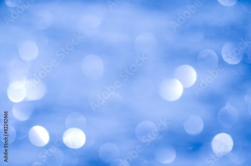 blue blurred bokeh lights background