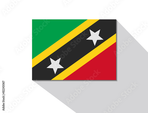 Free Download saint kitts and nevis long shadow flag - GFXLoad
