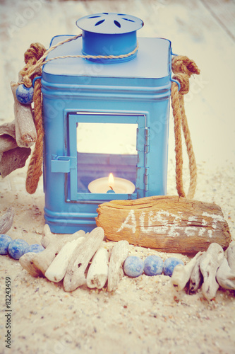 Auszeit - blaue Laterne