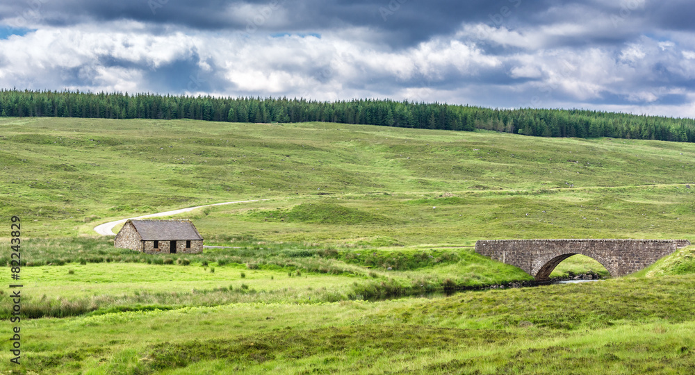Obraz premium Schottland Hütte