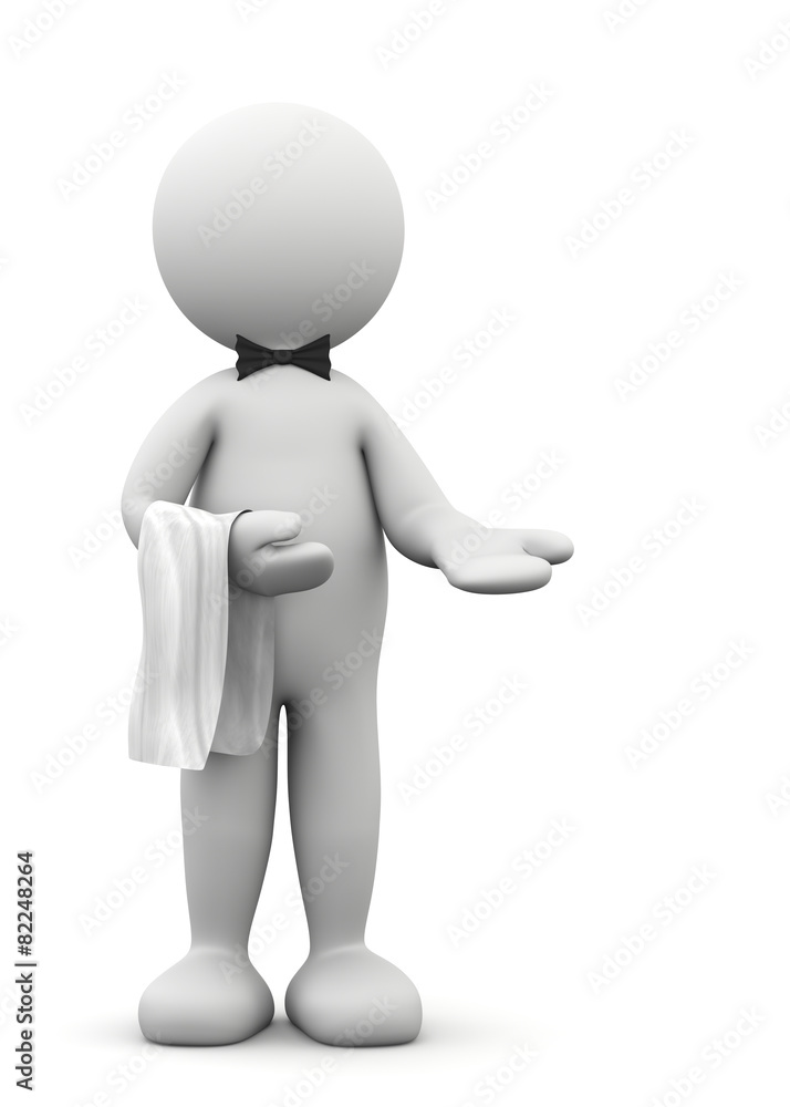 omino bianco cameriere che accoglie Stock Illustration | Adobe Stock omino bianco cameriere che accoglie Stock Illustration | Adobe Stock