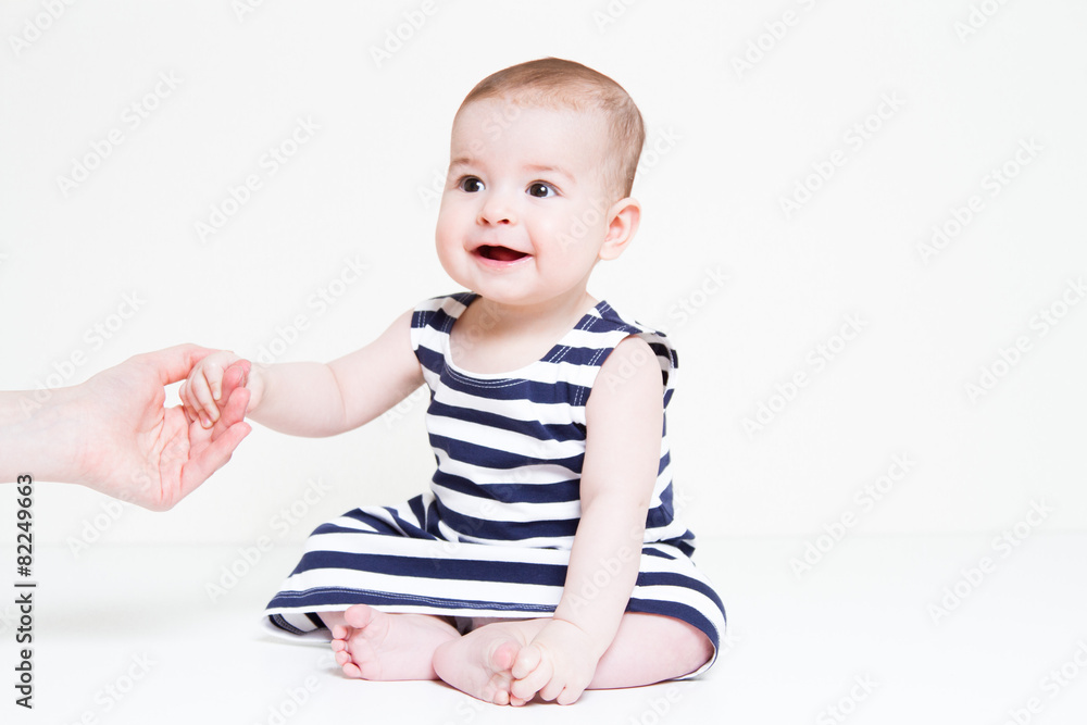 Beautiful smiling cute baby girl Beautiful smiling cute baby girl