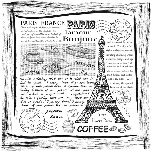 Wallpaper Mural Paris Eiffel Tower Torontodigital.ca