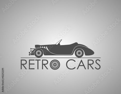 Retro cars logo