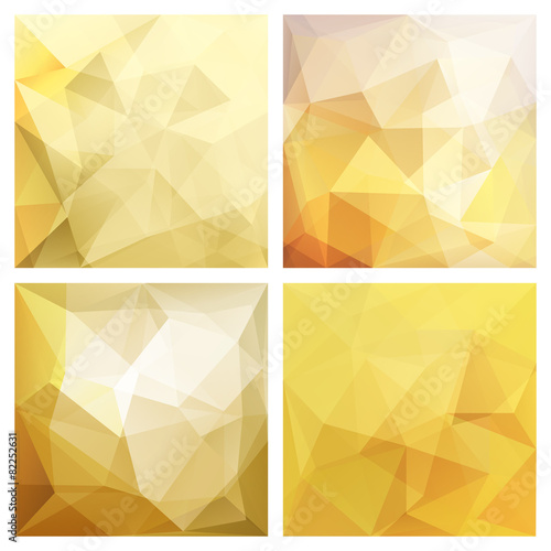Set of four poly backgrounds for your design