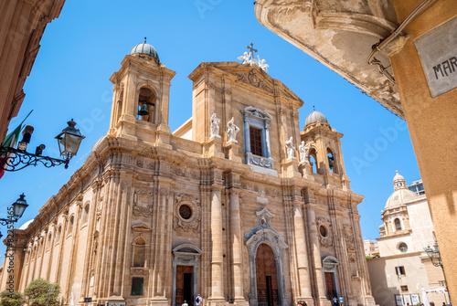 The mother church,  cathedral of Marsala, Trapani, Sicily photo