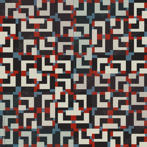 Seamless pattern with geometric designs