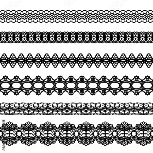 Lacy vintage trims.