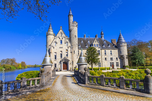 castle from fairytale. Belgium, Marnix photo