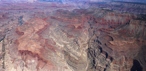 Canvas Print Aerial view of Colorado grand canyon, Arizona, usa
