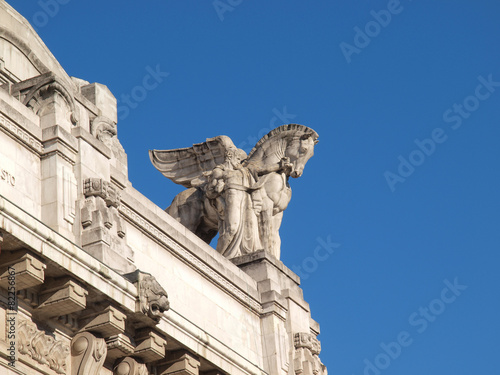 Central Station in Milan  Italy.