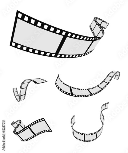 film roll strip tape curled set