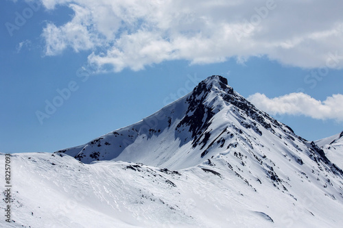 snowy panorama of the Italian Alps