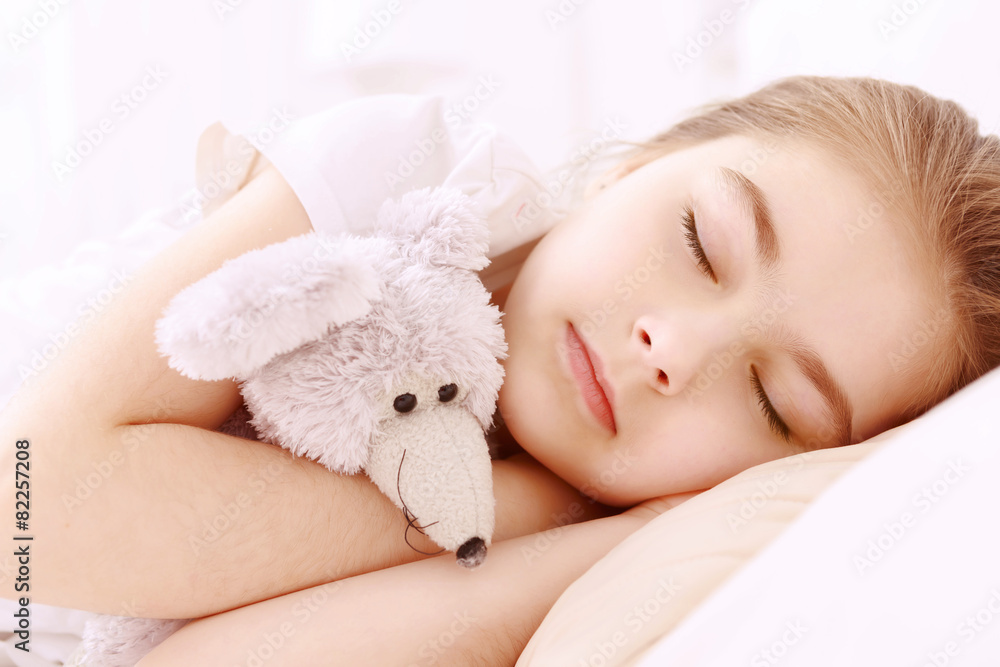 Pretty little girl sleeping well Pretty little girl sleeping well