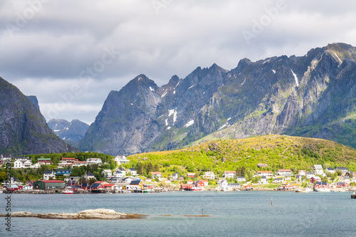 Scenic town of Reine village, Lofoten islands, Norway