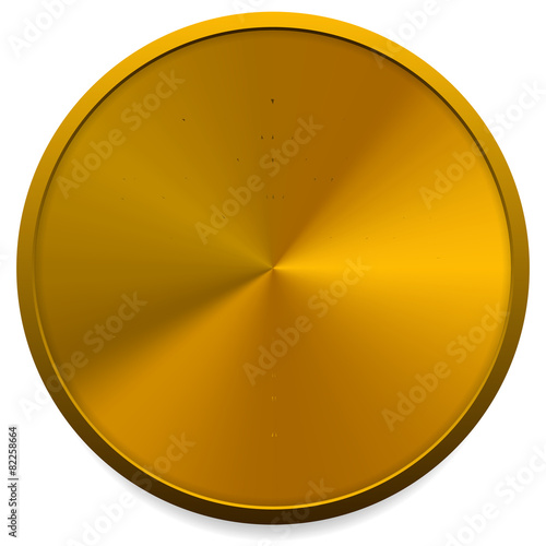 Empty Metal, Brass or bronze circle