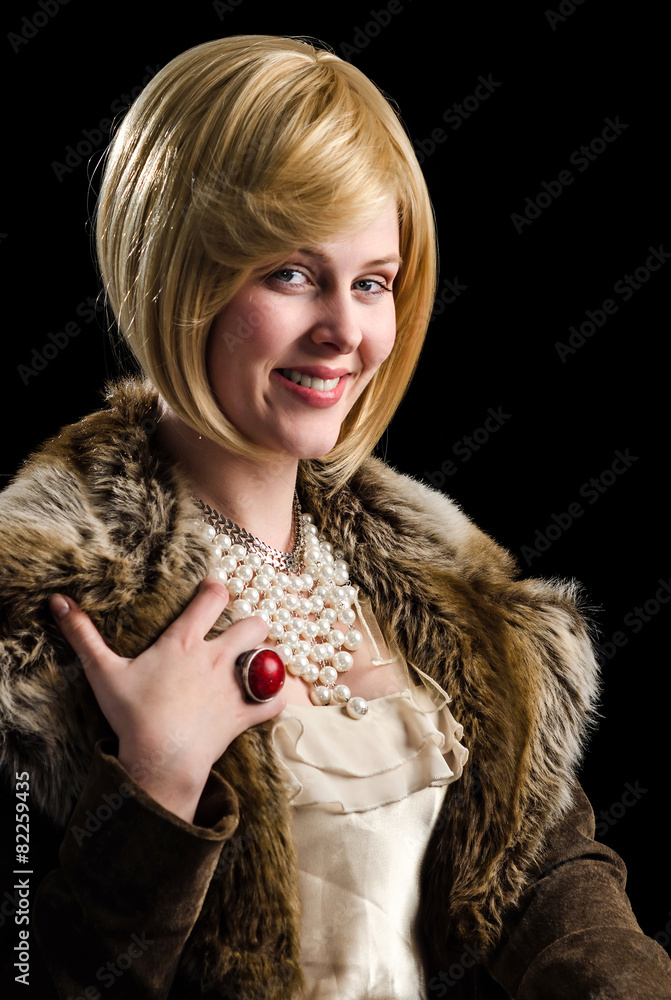 Noble women smiling portrait Noble women smiling portrait
