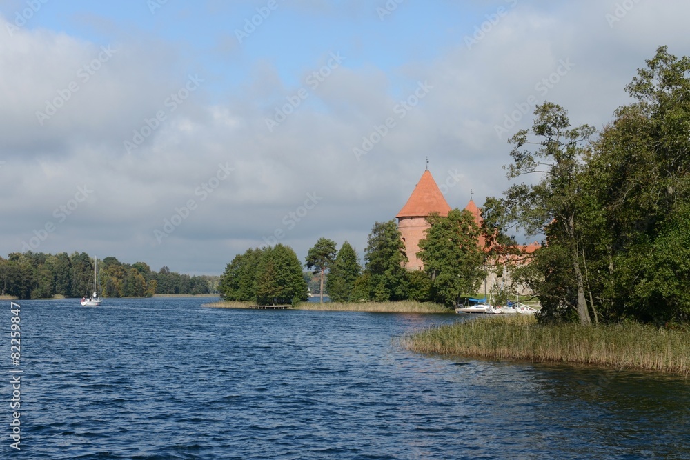 Obraz premium Medieval castle in Trakai