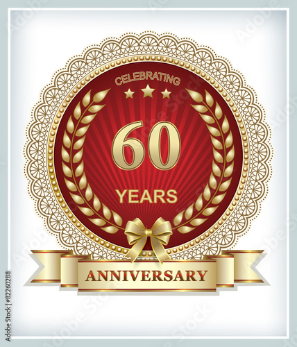 Anniversary postcard for 60 years