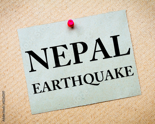 NEPAL EARTHQUAKE Note photo