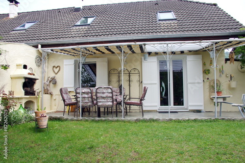 terrase de maison photo