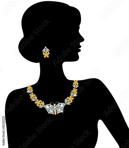 Silhouette of the woman
