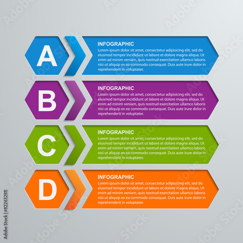 Abstract hexagon business options infographics template.