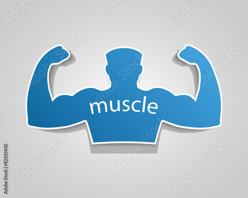 Gym label design and street workout sticker.