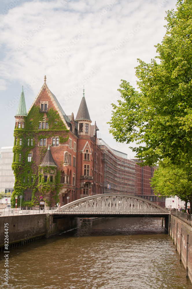 Naklejka premium Speicherstadt Hamburg